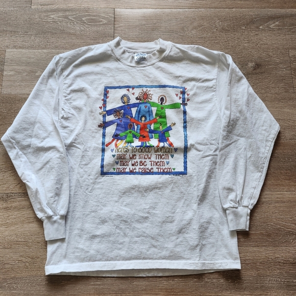 90s Here's To Good Women Feminist Long Sleeve Tshirt - Picture 2 of 8